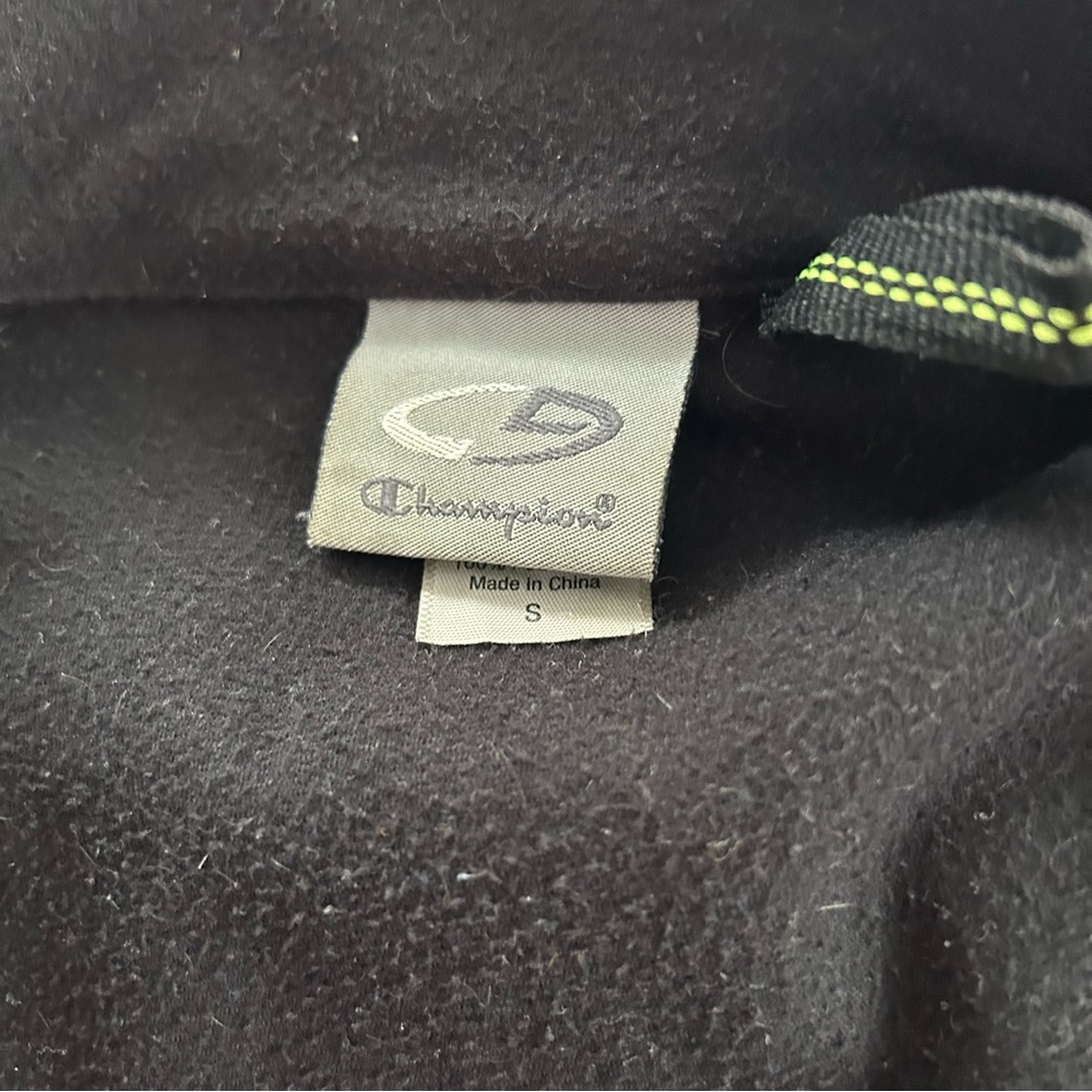 Champion black soft shell zipped fleece lined jacket windbreaker performance - Picture 3 of 6